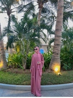 Trending HandWork Bow Abaya Premium Quality with Matching Scarf( Limited Stock + FREE SHIPPING NOW)