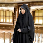 Zipper Irani Chadar with Sleeves ( High Quality Improted Nida Fabric)