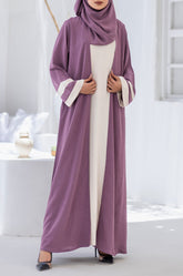 Mubina Lavendar Premium Abaya