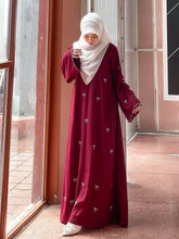 Trendy Bow Maxi maroon Abaya