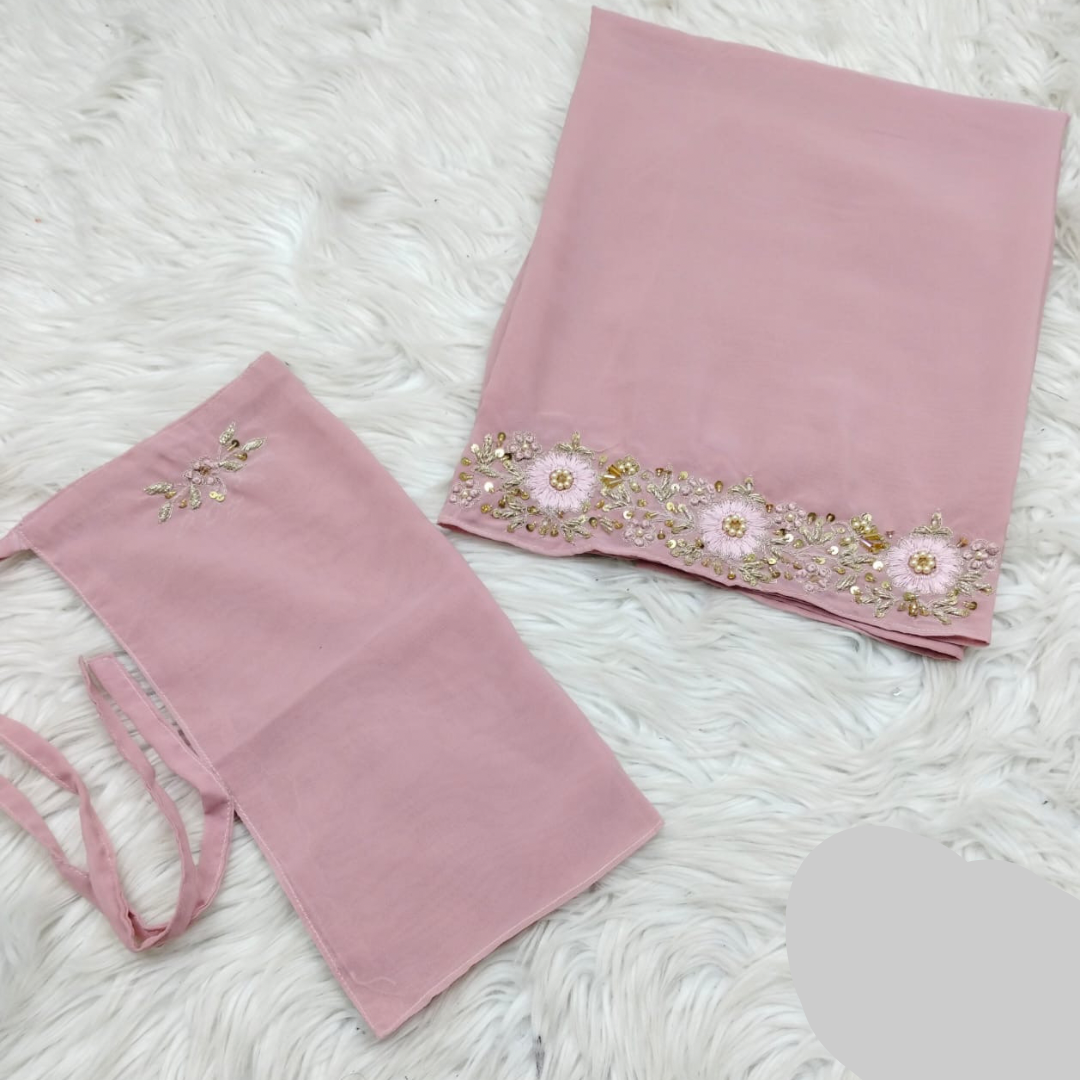 Emboridered Hijab Niqab set