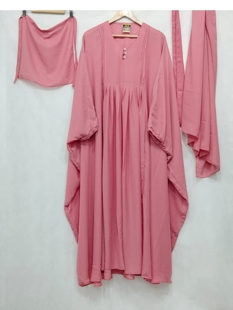 🌟 HS Abayas' 4-Piece Caftan Abaya Set (pink)  – Elegant and Versatile! 🌟 FREE SHIPPING NOW