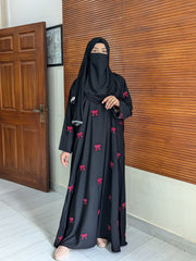 “Pink Bow Abaya by HS Abayas”