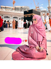 Trending HandWork Bow Abaya Premium Quality with Matching Scarf( Limited Stock +  FREE SHIPPING NOW)