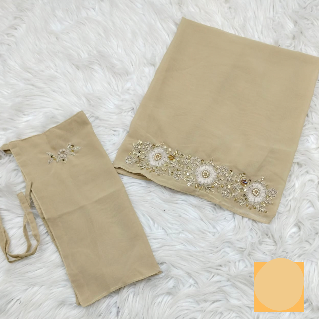 Emboridered Hijab Niqab set
