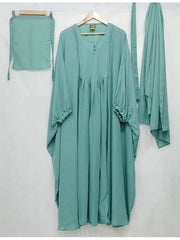 🌟 HS Abayas' 4-Piece Caftan Abaya Set (Green) – Elegant and Versatile! 🌟 FREE SHIPPING NOW