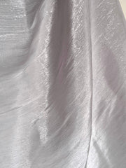 Silver Grey Organza Silk Hijab