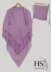 3 Layer Premium Khimar (Muave)