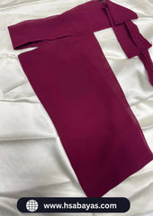Long Saudi Niqab Plum