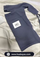 Long Saudi Niqab Grey