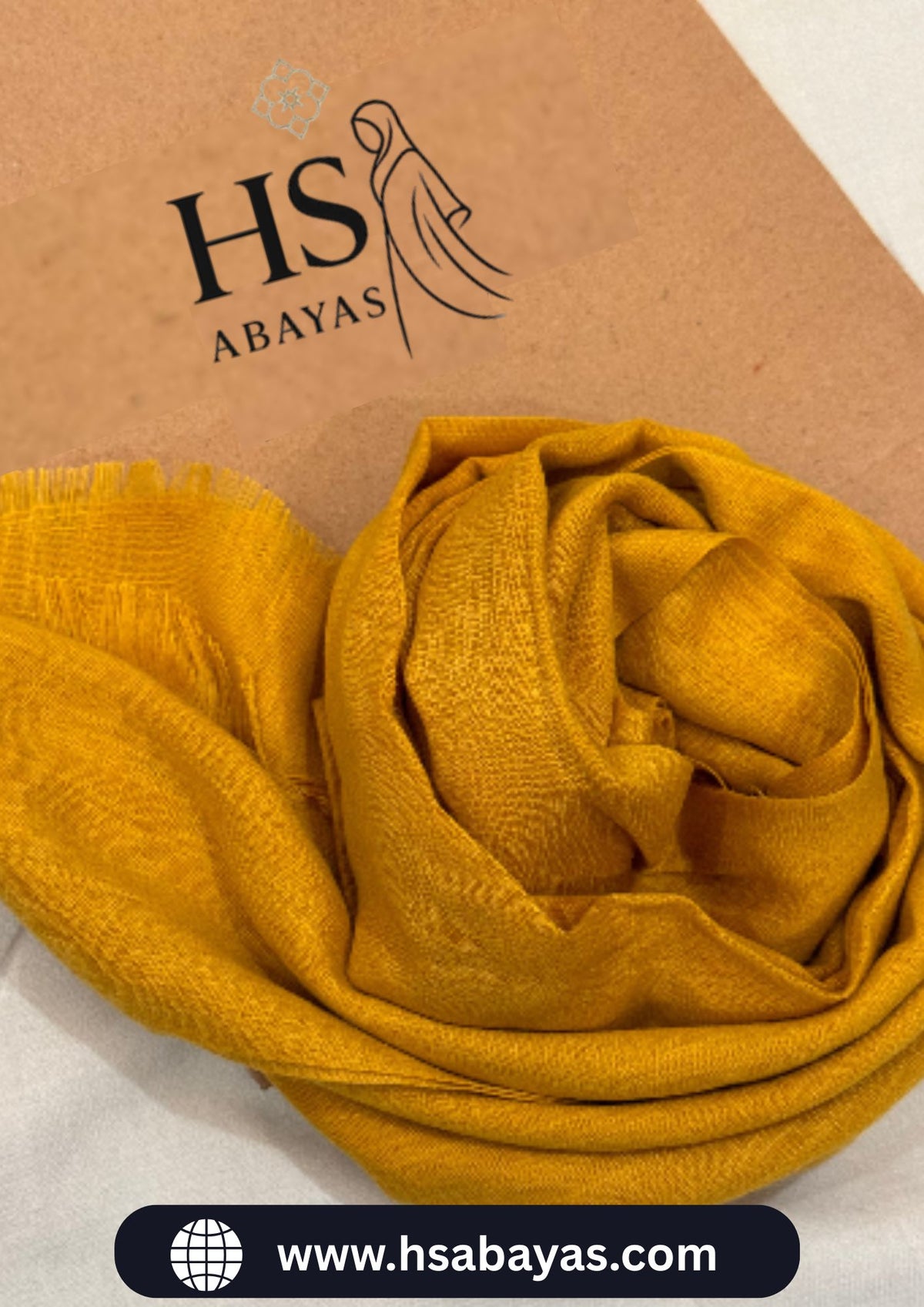 Turkish Lawn Hijab - Yellow
