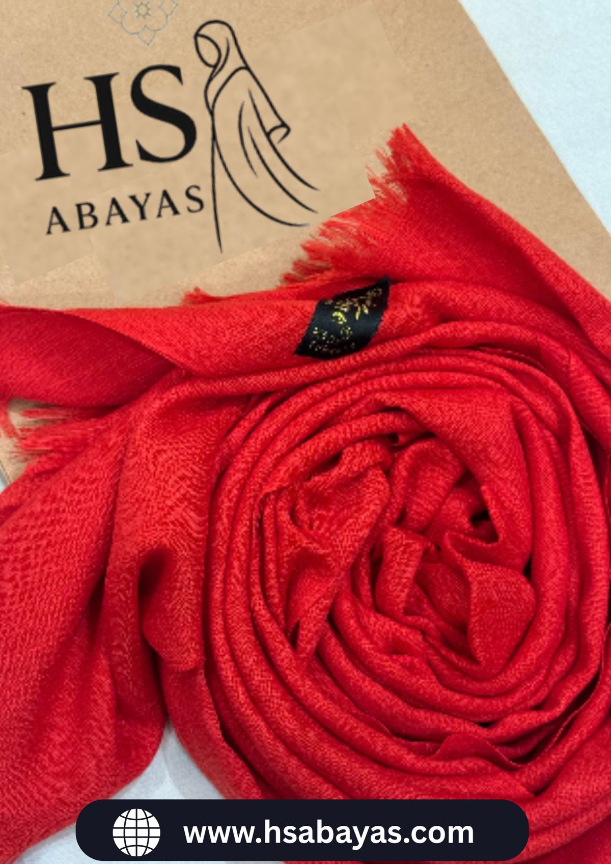 Turkish Lawn Hijab - Red