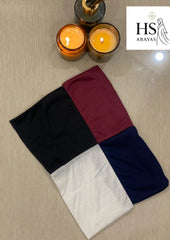 4 In 1 colour Hijab cap