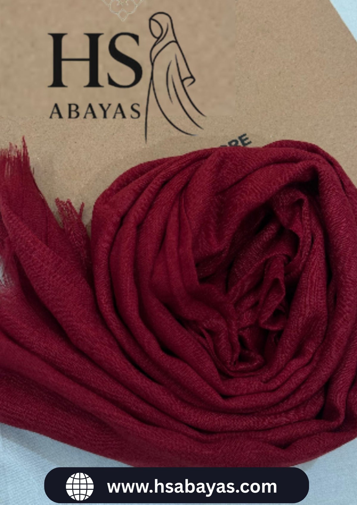 Turkish Lawn Hijab - Maroon