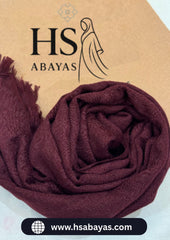 Turkish Lawn Hijab - Burgundy