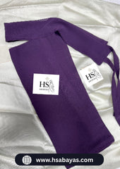Long Saudi Niqab Deep Purple
