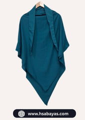 Single Layer Premium Khimar (Teal Blue)