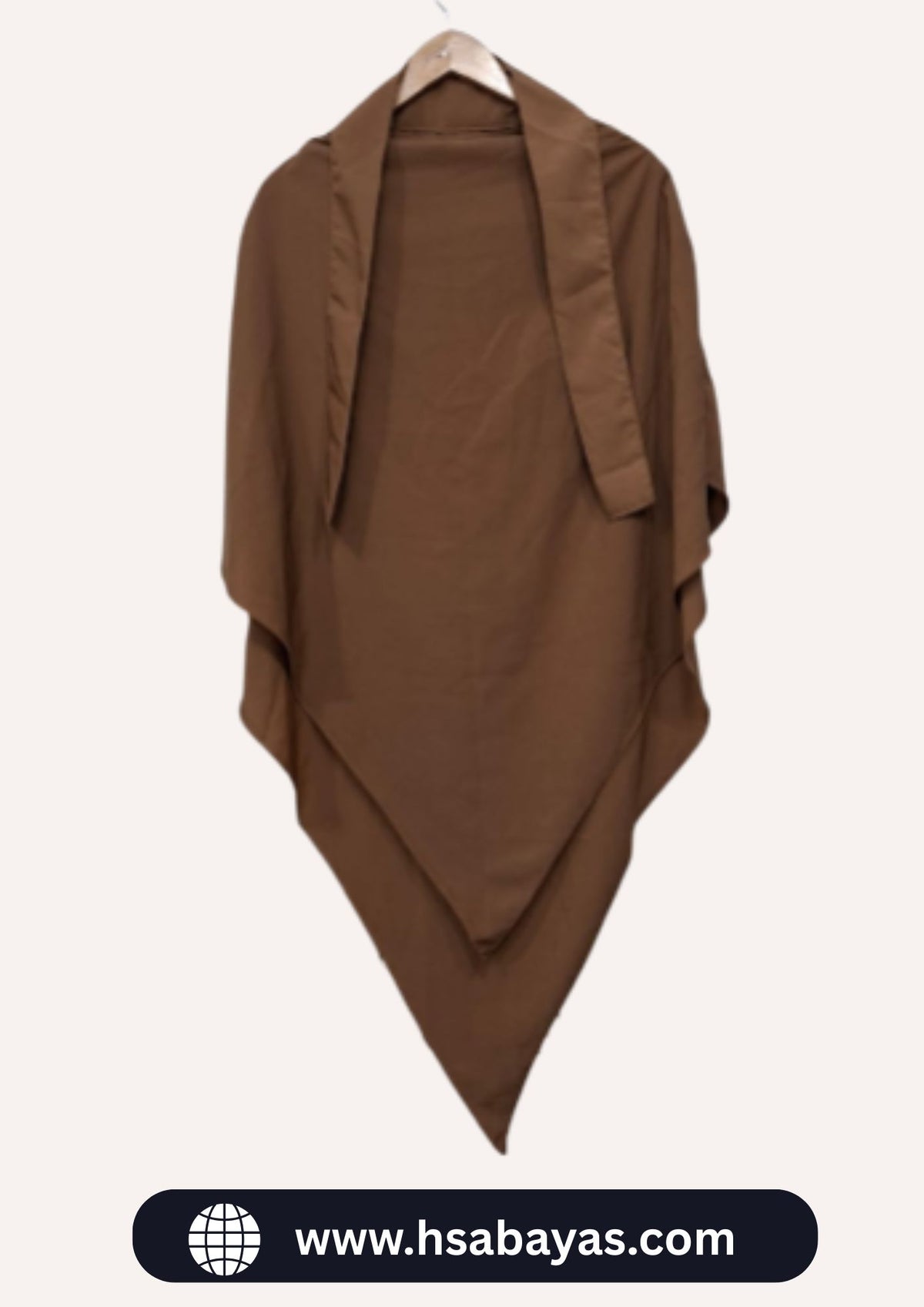 Single Layer Premium Khimar (Brown)